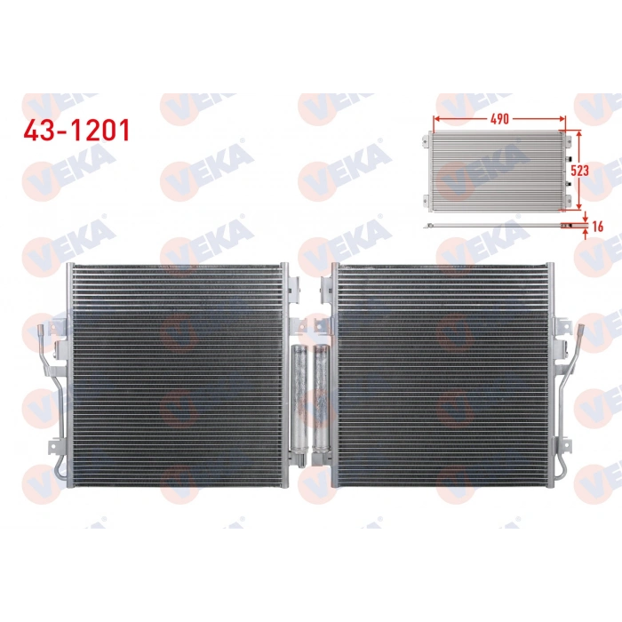 KLIMA RADYATORU JEEP CHEROKEE (KK) 2.8 CRD 2008-2013 / DODGE NITRO 2.8 CRD 2007-