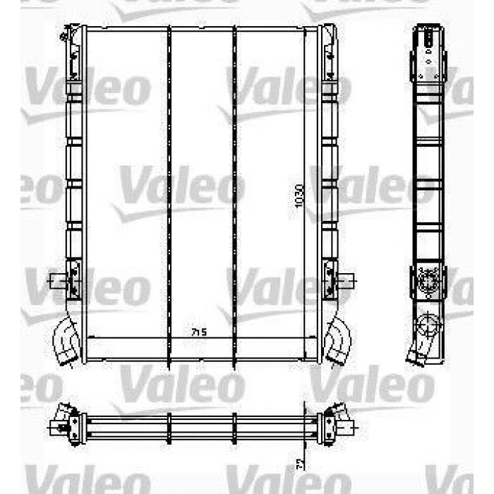 KLİMA RADYATÖRÜ KURUTUCU İLE KANGOO 01 1.9 DTI 550×380x16