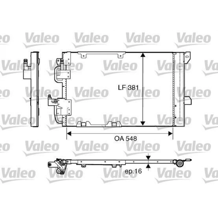 KLİMA RADYATÖRÜ KURUTUCU İLE VECTRA C 658×411x16