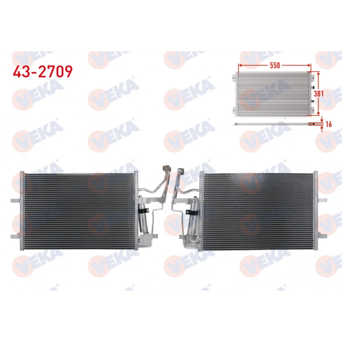 KLIMA RADYATORU MAZDA 3 (BK12,BK14) (BL) 1.4i 2003-2009