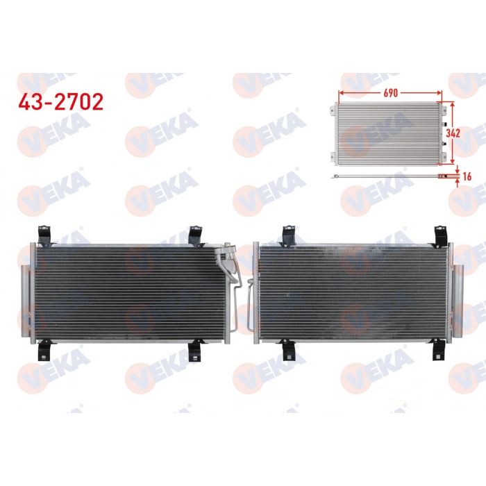 KLIMA RADYATORU MAZDA 6 (GH) 2.0 MZR 2007-2012