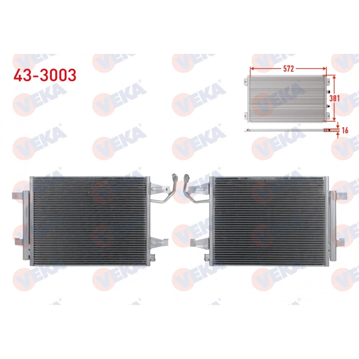 KLIMA RADYATORU MITSUBISHI COLT VI (Z3_A,Z2_A) 1.1 M-T 2002-2012