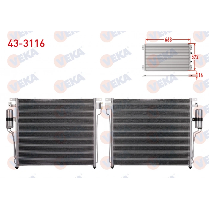 KLIMA RADYATORU NISSAN NAVARA (D40) 2.5 DCI 2005-2015