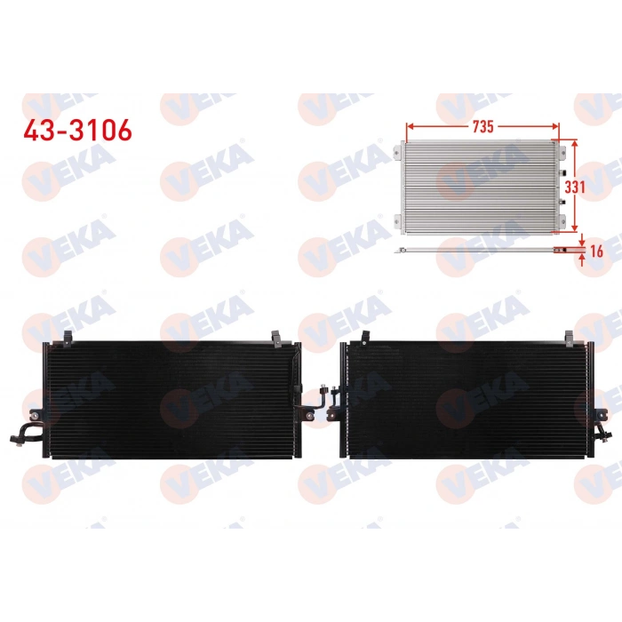 KLIMA RADYATORU NISSAN PRIMERA (P11) 1.6i 16v 1996-2001