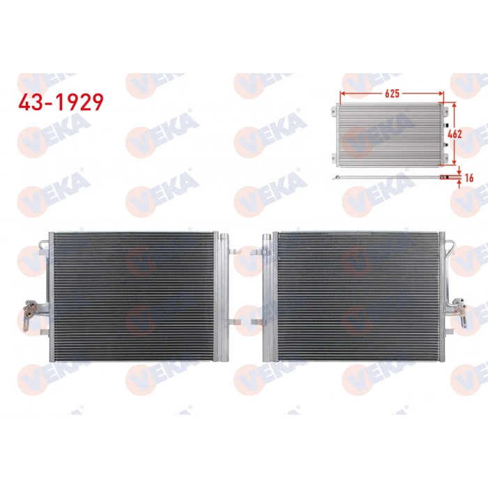 KLIMA RADYATORU RANGE ROVER EVOQUE L538 2.0 SI4 11-19/ FREELANDER 2 L359 2.2 D TD4 06-14/ S60 II 1.5 T3 15-19/ S80 II 1.6 T4, 2.5 T 06-14 / XC60 I 2.0 T, 2.0 D3, D4, 2.4 D 07-17/ XC70 II 2.4 D5 13-16