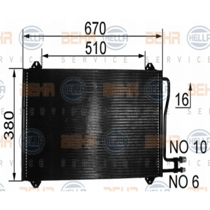 KLIMA RADYATÖRÜ SPRT.CDI OM.611-OM.612 96-00-06
