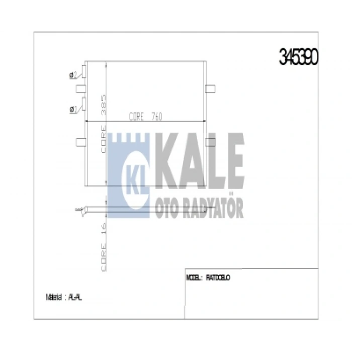 KLIMA RADYATÖRÜ TRANSIT V347 BM 06-