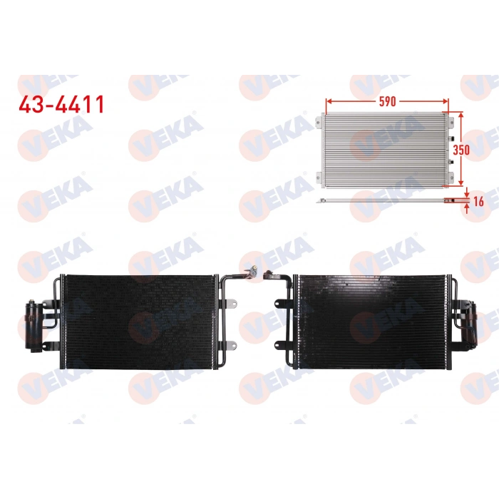 KLIMA RADYATORU TUPLU VOLKSWAGEN GOLF IV (1J1) 1.4i 16v M-T 1997-2005
