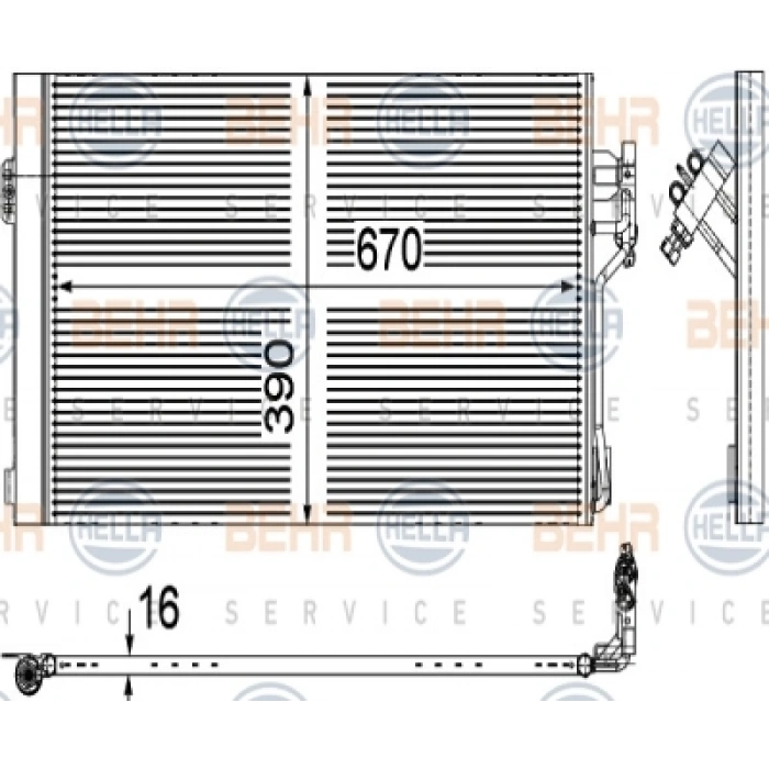 KLIMA RADYATÖRÜ VITO 639 646-642 04-