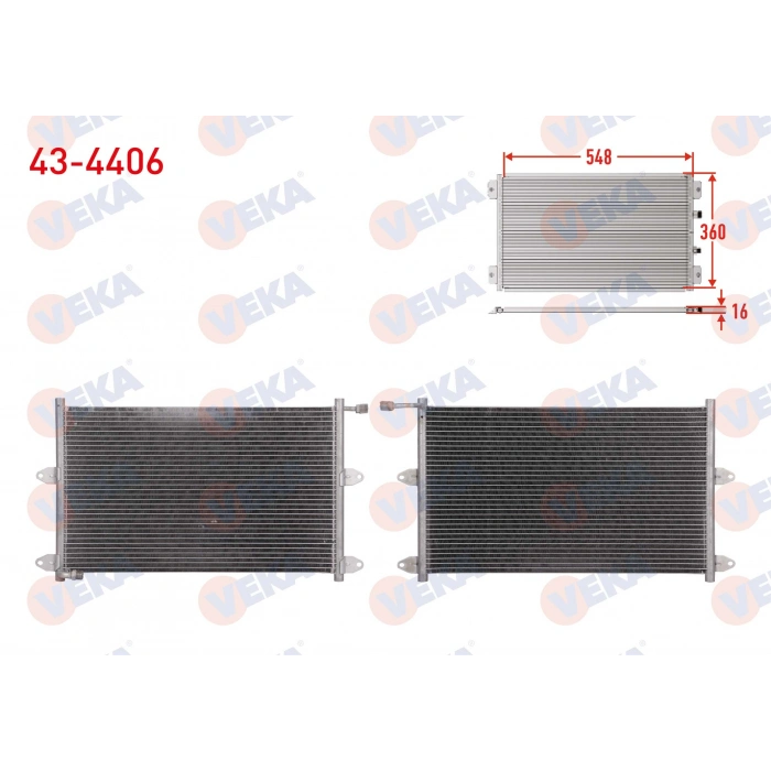 KLIMA RADYATORU VOLKSWAGEN POLO CLASSIC (6KV2) 1.4 M-T 1995-2001