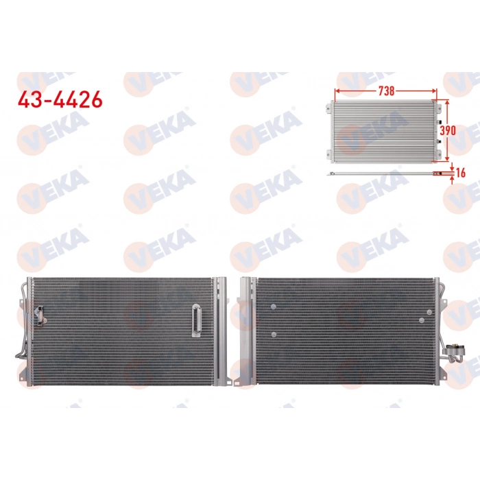 KLIMA RADYATORU VOLKSWAGEN TOUAREG (7LA,7L6,7L7) 3.2i V6 2002-2010