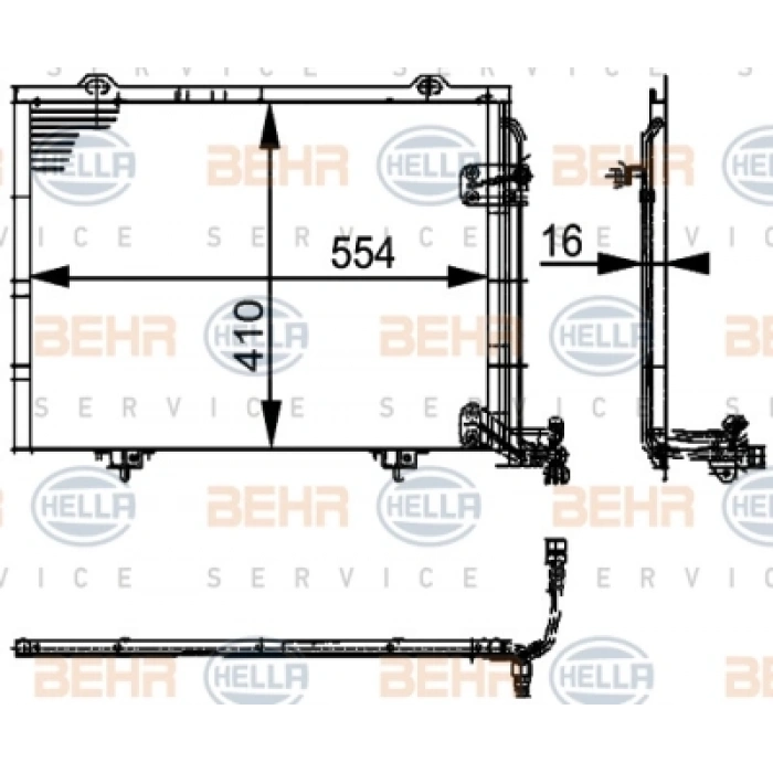 KLIMA RADYATÖRÜ W202-208-210-170 BM 97-04