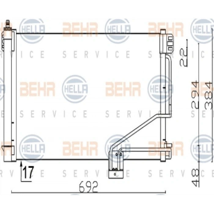KLIMA RADYATÖRÜ W203-209 BM 01-04
