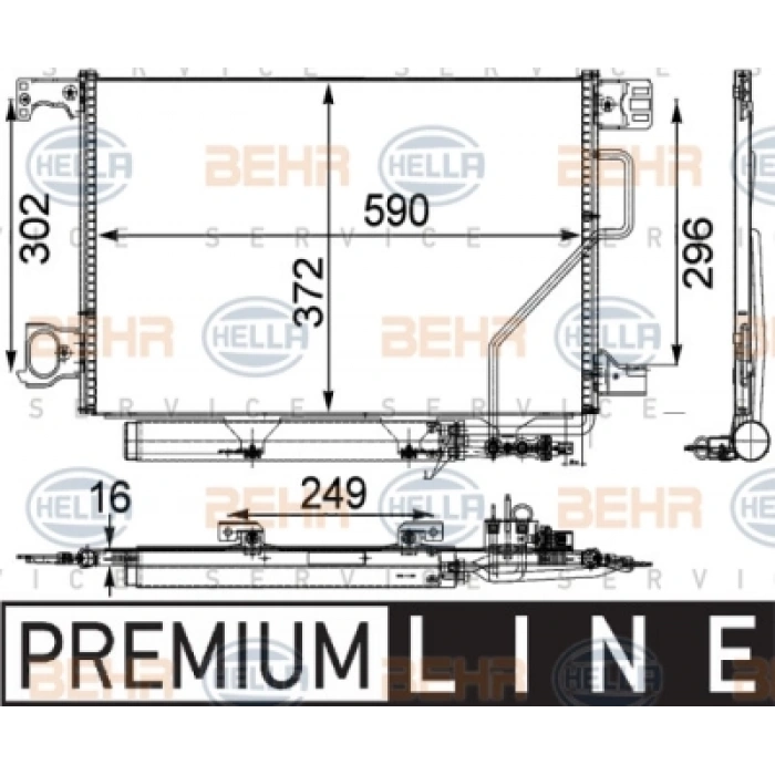 KLIMA RADYATÖRÜ W203-209 BM 06-07