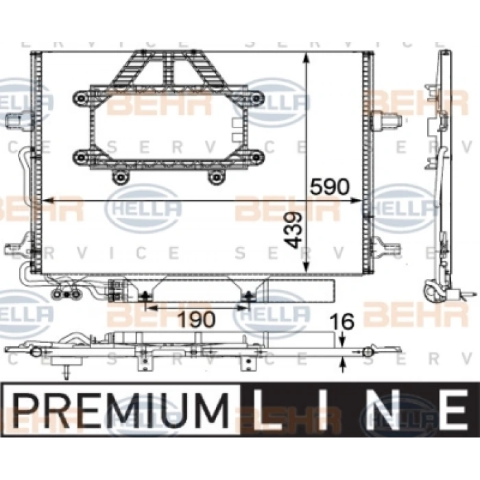 KLIMA RADYATÖRÜ W211-219 OM642 07-11