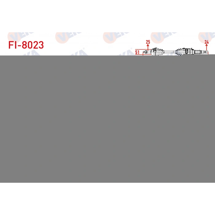 KOMPLE AKS SAG ON FIAT ALBEA 1.3 MJT UZUNLUK 928mm 2007-