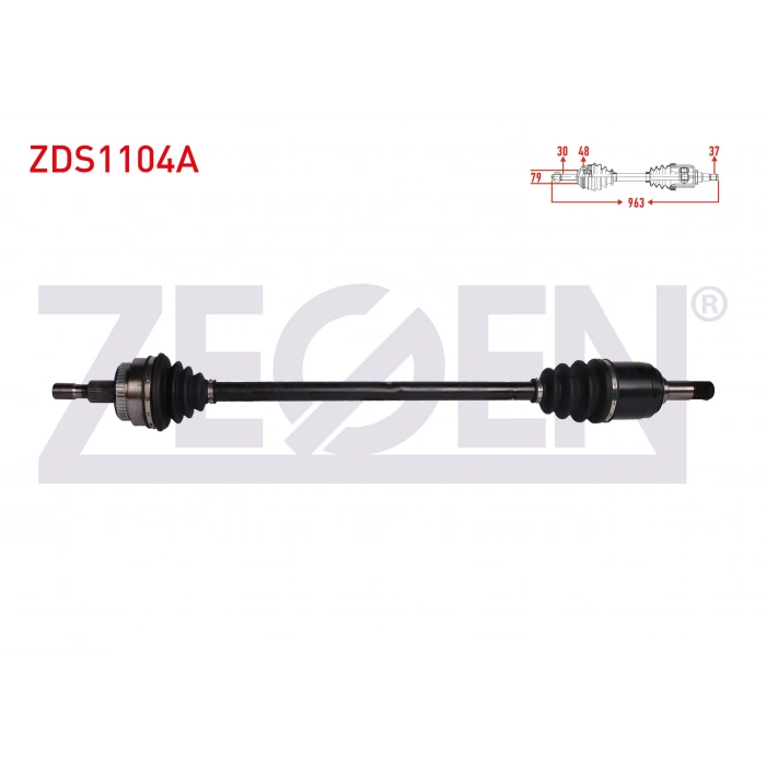 KOMPLE AKS SAG ON MERCEDES M SERISI (W163) ML 270 CDI ABSLI 48 DIS UZUNLUK 963 mm 1998-2005