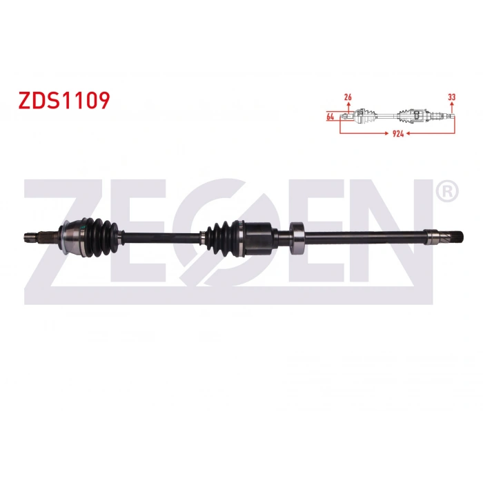 KOMPLE AKS SAG ON MINI COOPER (R50,R53) 1.6 M-T UZUNLUK 924 mm 2001-2006