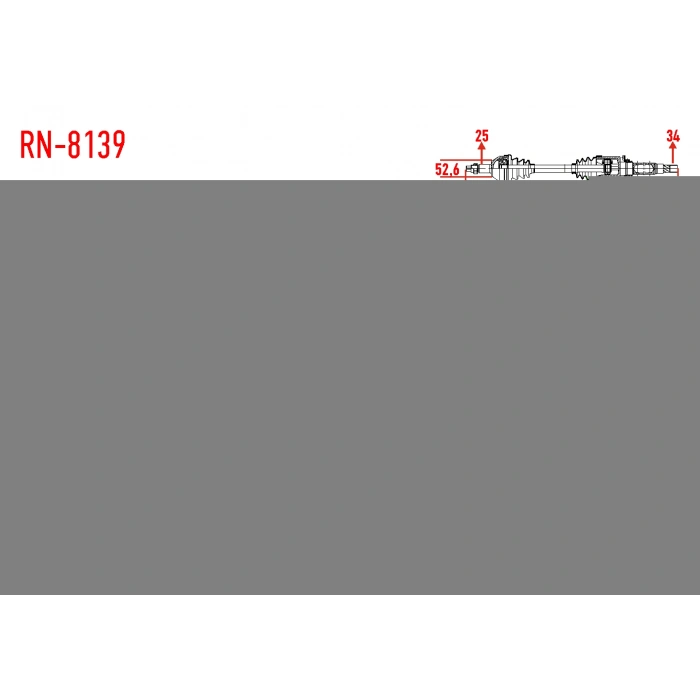 KOMPLE AKS SAG ON RENAULT FLUENCE (L30) 1.5 DCI 6 VITES A-T UZUNLUK 984 mm 2009-