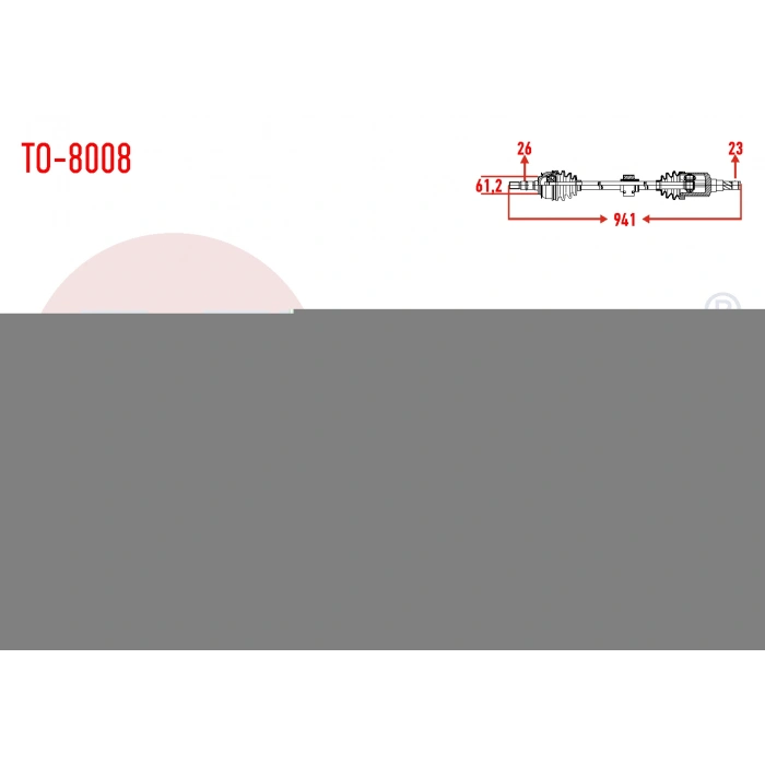 KOMPLE AKS SAG ON TOYOTA COROLLA (E15_) 1.6 VVT-I UZUNLUK 941mm 2007-2012