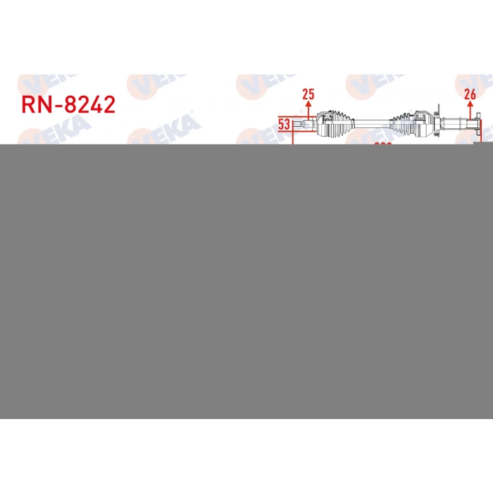 KOMPLE AKS SAG ON UZUNLUK 902mm RENAULT CLIO V 1.5 BLUE DCI M-T 2020-