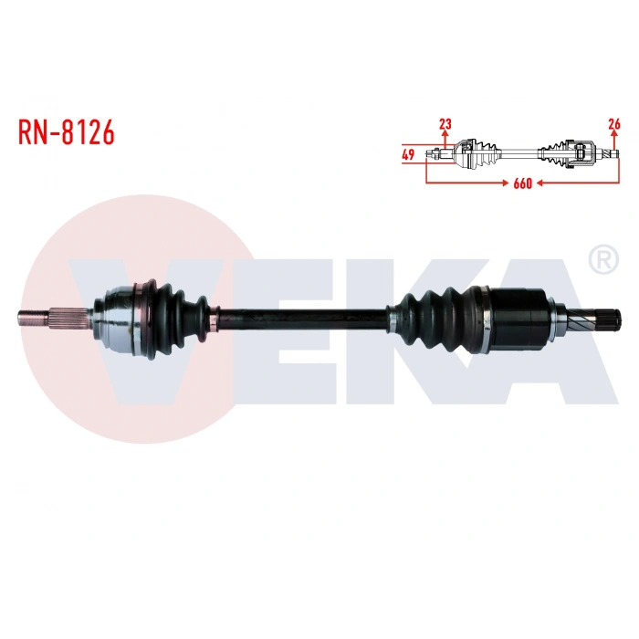 KOMPLE AKS SOL ON DACIA SANDERO STEPWAY 1.5 DCI UZUNLUK 660mm 2012-