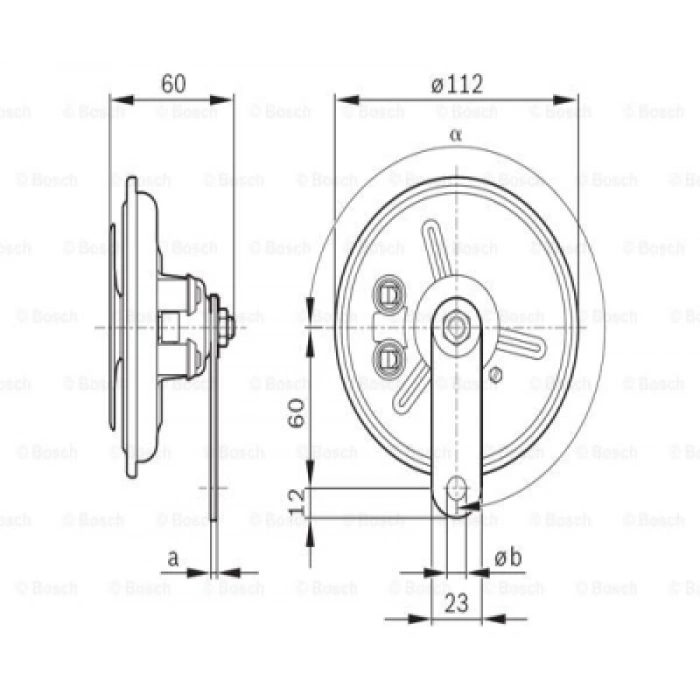 KORNA 335 Hz DÜSÜK SES RENAULT BM 00-