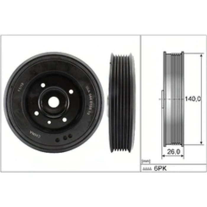 KRANK KASNAGI A4-A5 CABA-CDHA-CFKA-CDNC 1,8 TFSI-2,0 TFSI 08-