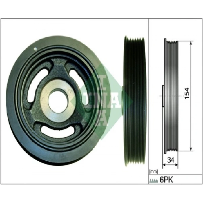 KRANK KASNAGI AÇIK TIP 3M5Q 6B319 CC FOCUS/C-MAX/FIESTA/COURIER/208/308/3008 1.4/1.5/1.6 TDCI/HDI 02-