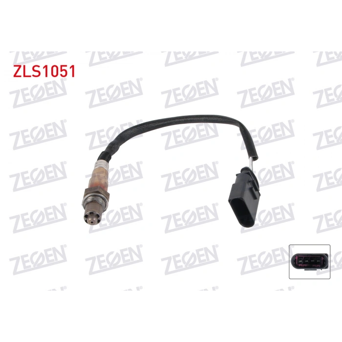 LAMBDA (OKSIJEN) SENSORU 350 mm VOLKSWAGEN POLO 1.4i (BLM) 2001-2012/ AUDI A3 1.8 (AMK-APY) 1996-2003/ TT 1.8 T (APX-BAM-BEA) 1998-2006/ SEAT CORDOBA - IBIZA IV 1.6 (BAH) 2002-2009