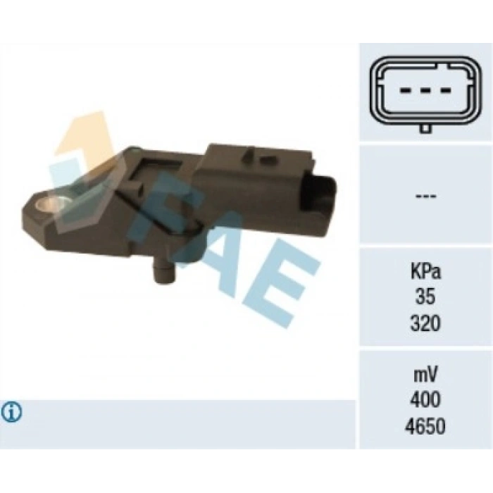MAP SENSÖRÜ - C3/C5/C6/C8/207/208/407/4007/607/B-MAX/COURIER - BM - 08-
