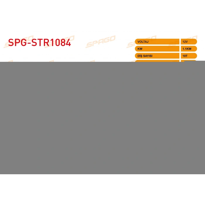 MARS MOTORU 12V 1.1KW 10 DIS CCW (STR3342) PASSAT B6 - GOLF V VI - JETTA III - TIGUAN ( BENZINLI ARACLAR ICIN)