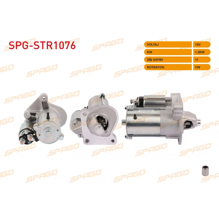 MARS MOTORU 12V 1.2KW 11 DIS CW (STR5518) FOCUS II III - MONDEO IV - CONNECT 13- (1.5 1.6 TDCI START-STOPSUZ ARACLAR ICIN)