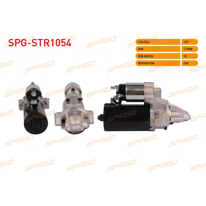 MARS MOTORU 12V 1.7KW 12 DIS CW (STR6842) TRANSIT (V363) 2.2 TDCI 11-18 (START-STOPSUZ ARACLAR ICIN)