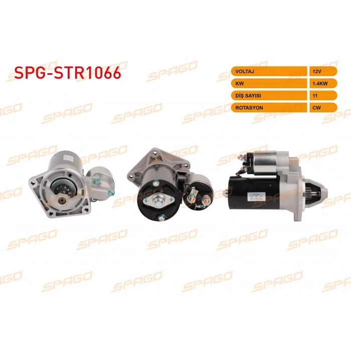 MARS MOTORU 12V 1KW 9 DIS CW (STR4690) TEMPRA 1.4ie, 1.ie6 93-97 - DOGAN SLX 92-98 - TIPO 1.4ie, 1.6ie AC 92-98