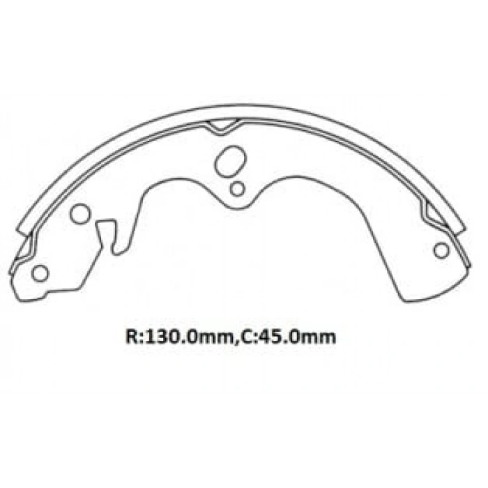 MAZDA B2200- PICK UP- 90/97; ARKA FREN PABUCU (130X45)(FMK)