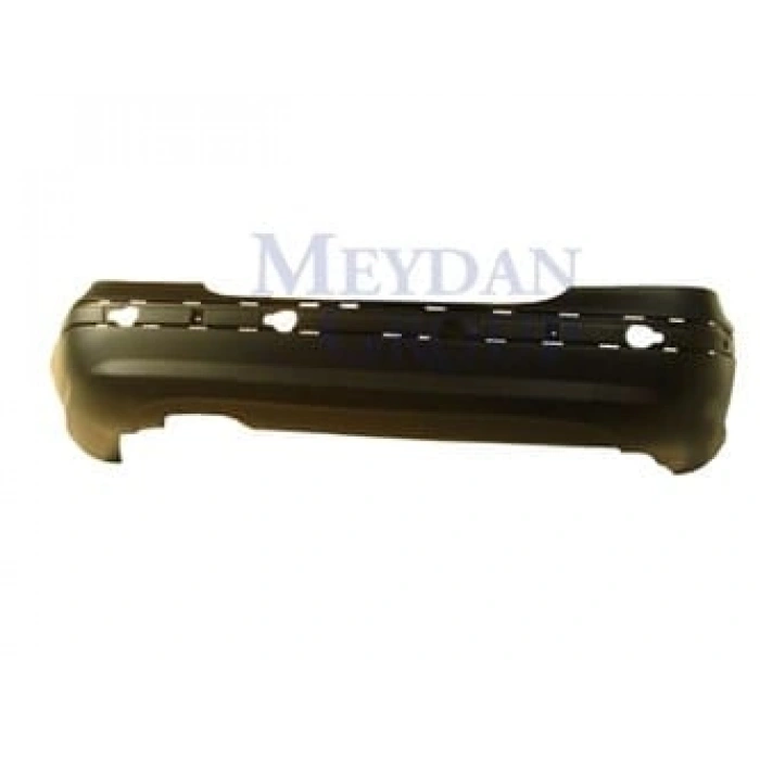 MERCEDES C CLASS- W203- 00/04; ARKA TAMPON SİYAH (ASTARLI/BANT DELİKLİ AMG TİPİ)