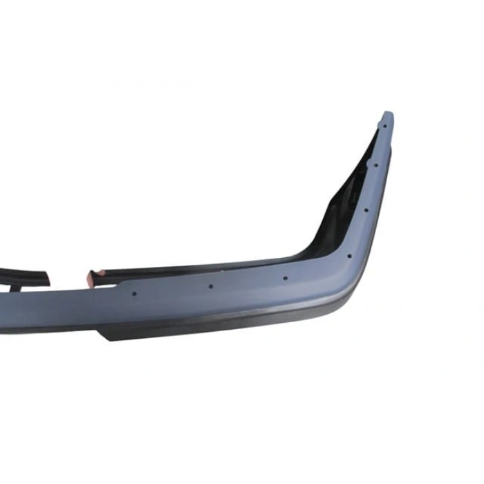 MERCEDES E CLASS- W124- 93/95; ÖN TAMPON ASTARLI(KENDİNDEN BANTLI)(ÜST KISMI NİKELAJ YERİ DELİKLİ)