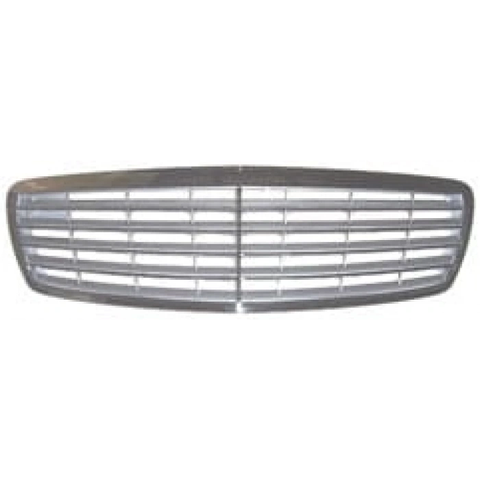 MERCEDES E CLASS- W211- 03/06; ÖN PANJUR NİKELAJ ÇERÇEVE/İÇ PETEK GÜMÜŞ GRİ (9ÇITALI)(ELEGANCE)(TYG)