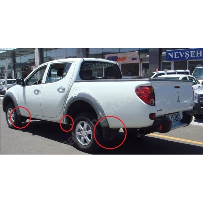 MITSUBISHI L200- PICK UP- 10/15; ARKA ÇAMURLUK AĞZI PLASTİĞİ SAĞ (DODİK) 4X2