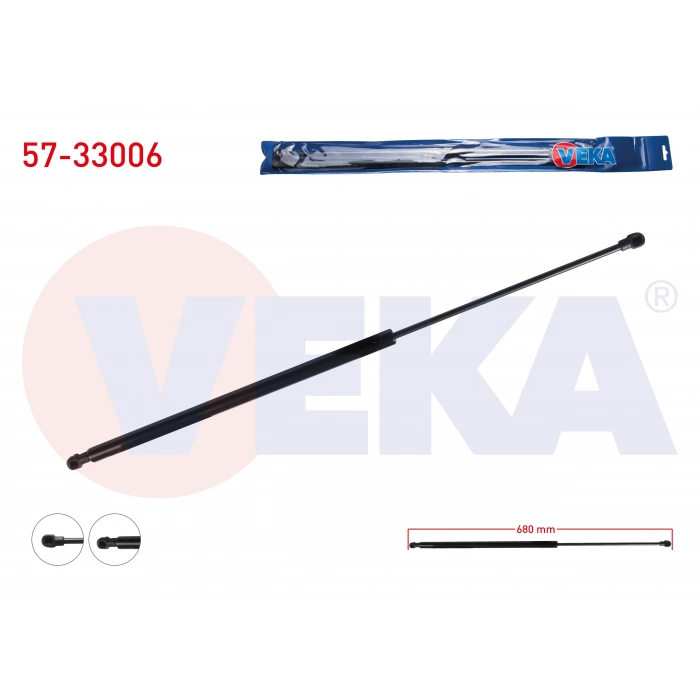 MOTOR KAPUT AMORTISORU 680mm/200N PEUGEOT 406 (8B) 1995-2004