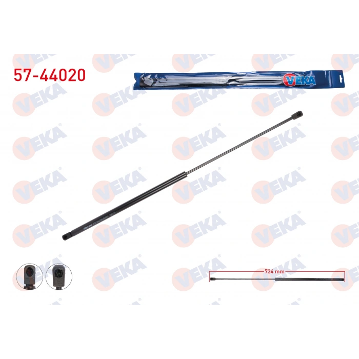 MOTOR KAPUT AMORTISORU 734mm/320N VOLKSWAGEN PASSAT (362) 2008-2012