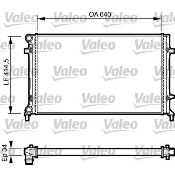 MOTOR RADYATÖRÜ 650×438×32 CADDY PASSAT GOLF JETTA OCTAVIA TOURAN ALTEA SUPERB 1.9 2.0 TDI CFHC 0413