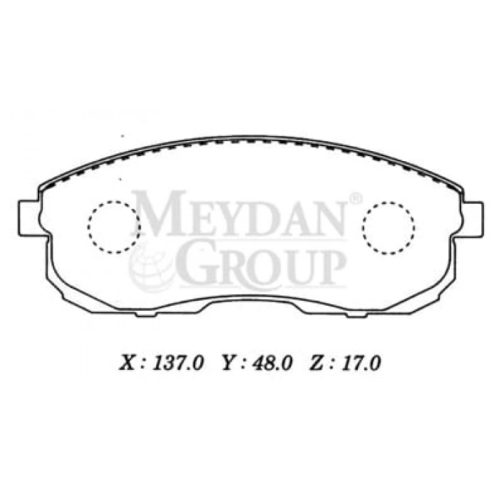 NISSAN MAXIMA- A32- 95/00; ÖN FREN BALATASI (DİSK) (137X48X17) (FMK)