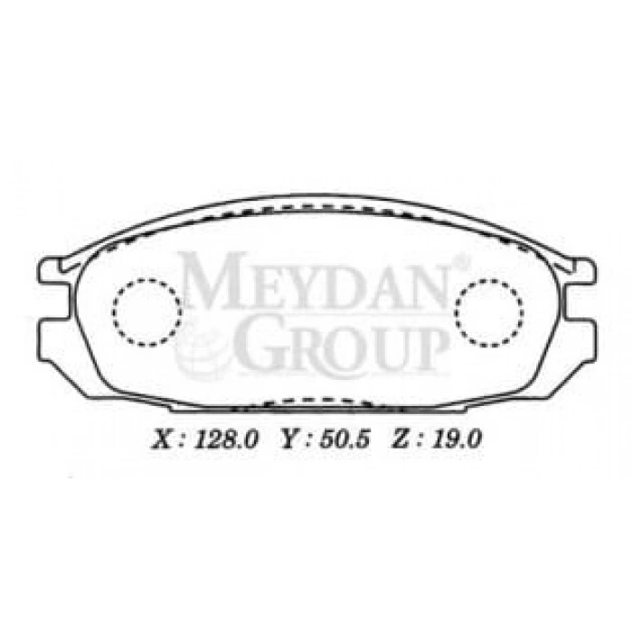 NISSAN PATROL- 98/02; ARKA FREN BALATASI (DİSK) (128X50,5X19) (DAIWA)