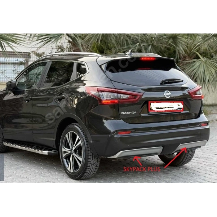 NISSAN QASHQAI- J11- 17/21; ARKA TAMPON SİYAH (SENSÖR DELİKLİ)(SKYPACK PLUS)(TYG)