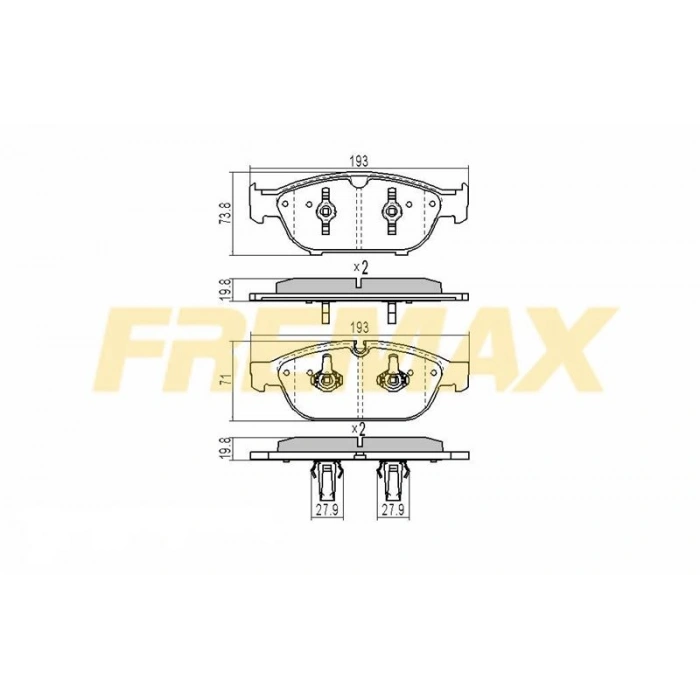 ÖN FREN BALATASI (CARBON FORMÜL)BMW F10-F10 LCİ-F11-F11 LCİ-F18-F18 LCİ 2010-2017