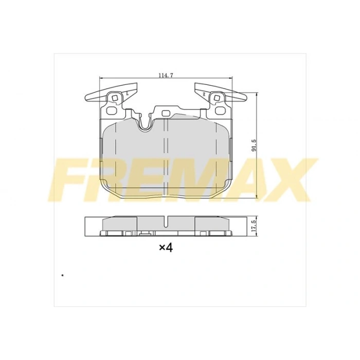 ÖN FREN BALATASI (CARBON FORMÜL) FORD B-MAX-FIESTA -TOURNEO COURIER 2012