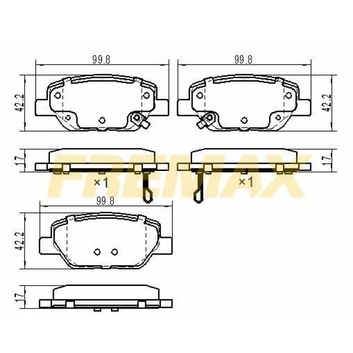 ÖN FREN BALATASI (CARBON FORMÜL) HYUNDAI H1/CARNIVAL 2008