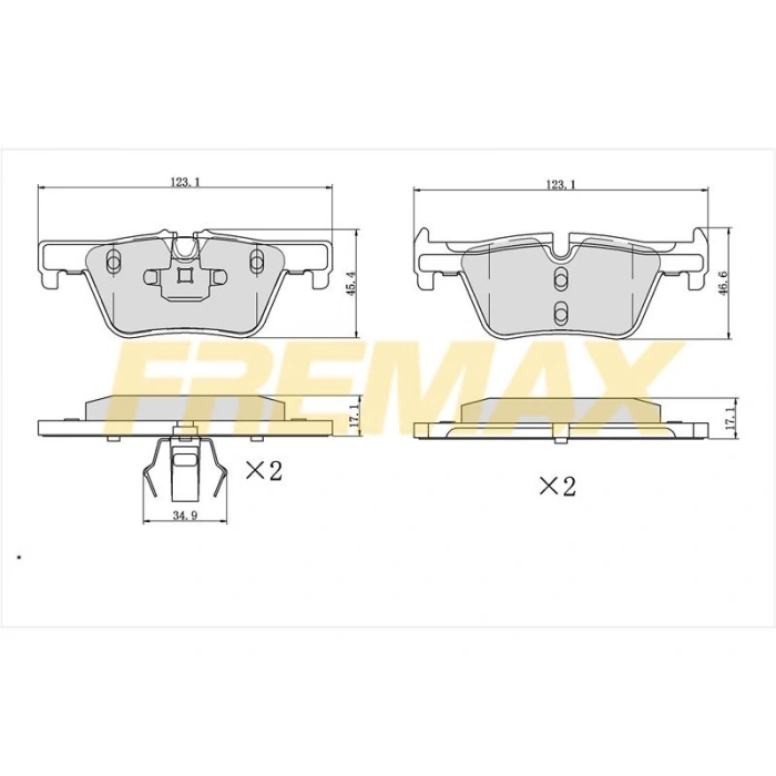 ÖN FREN BALATASI (CARBON FORMÜL) MERCEDES A SERİ-B SERİ-CLA-GLA W176-246-156-117 (SPORT PAKET) 2012